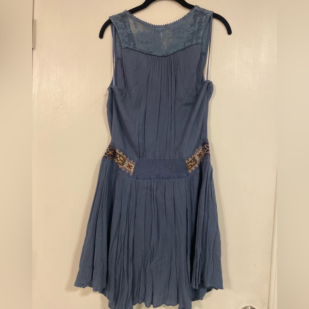 Free People Blue Sleeveless Dress - Size Medium - Picture 6 of 8